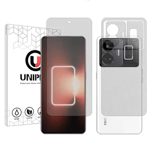 Unipro Star 4 model matte screen protector suitable for Realme GT3 mobile phone along with the phone back protector