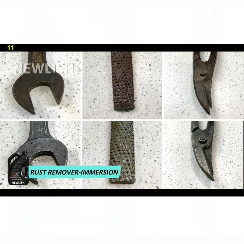 عکس شماره 12 : مایع زنگ بر و پولیش فلز نیولیش مدل 02  حجم 4 لیتر مجموعه دو عددی