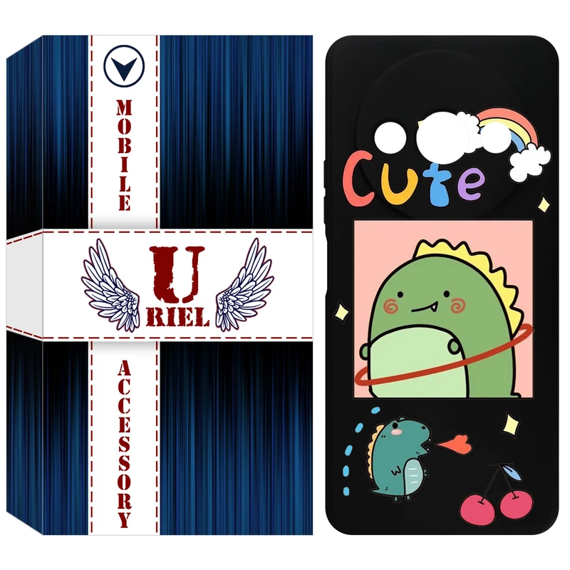 کاور یوریل قاب مدل KSH کد 20 طرح دایناسور مناسب برای گوشی موبایل شیائومی Redmi A3 / A3x