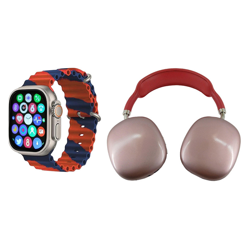 ساعت هوشمند مدل P9 Ultra2 pack با قابلیت کنترل موسیقی بند سیلیکونی به همراه هدفون 1 ساعت هوشمند مدل P9 Ultra2 pack با قابلیت کنترل موسیقی بند سیلیکونی به همراه هدفون