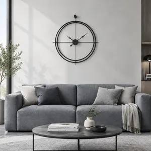 ساعت دیواری عقربه ای با نشانگر فانتزی برنوا مدل فلزی کد D600.2r