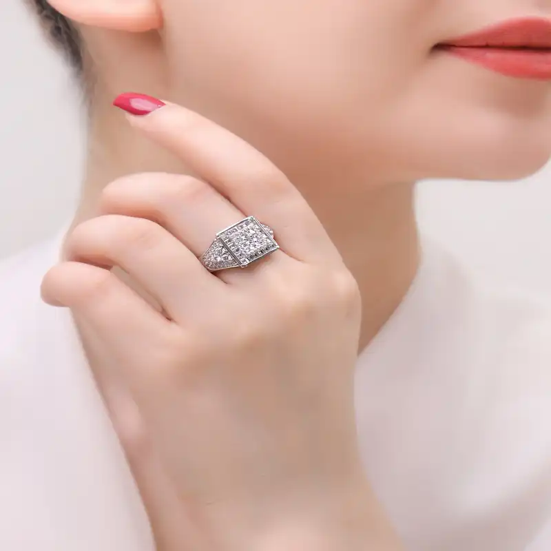 انگشتر نقره زنانه مدل RE O3