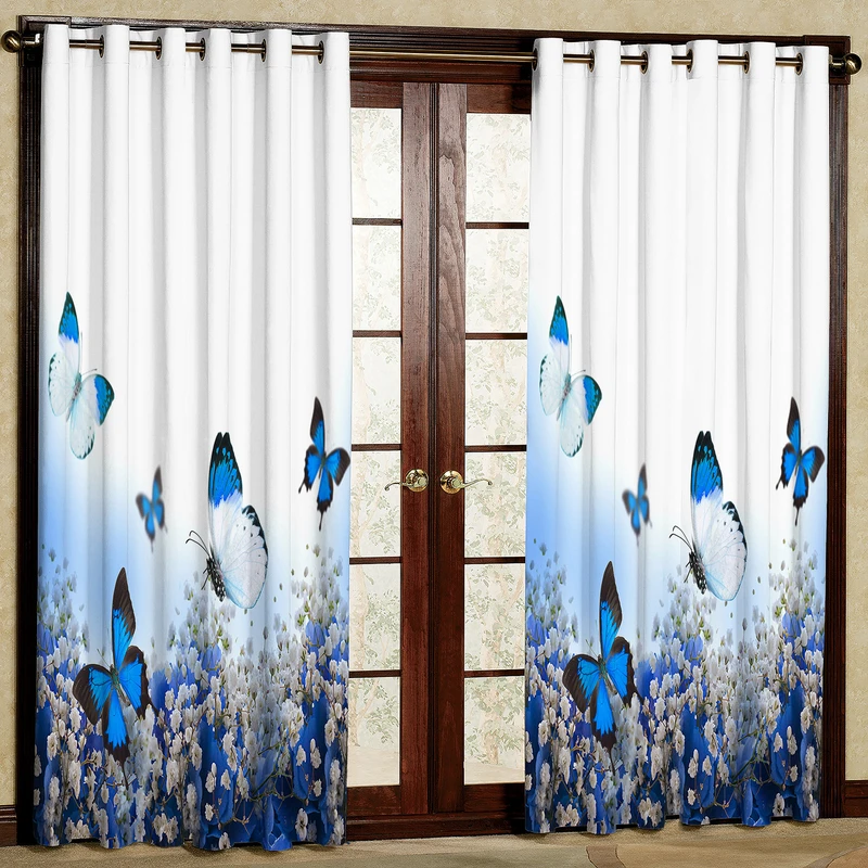 پرده مدل پروانه مخمل پانچی کد 1979 سایز 200x140 سانتی متر