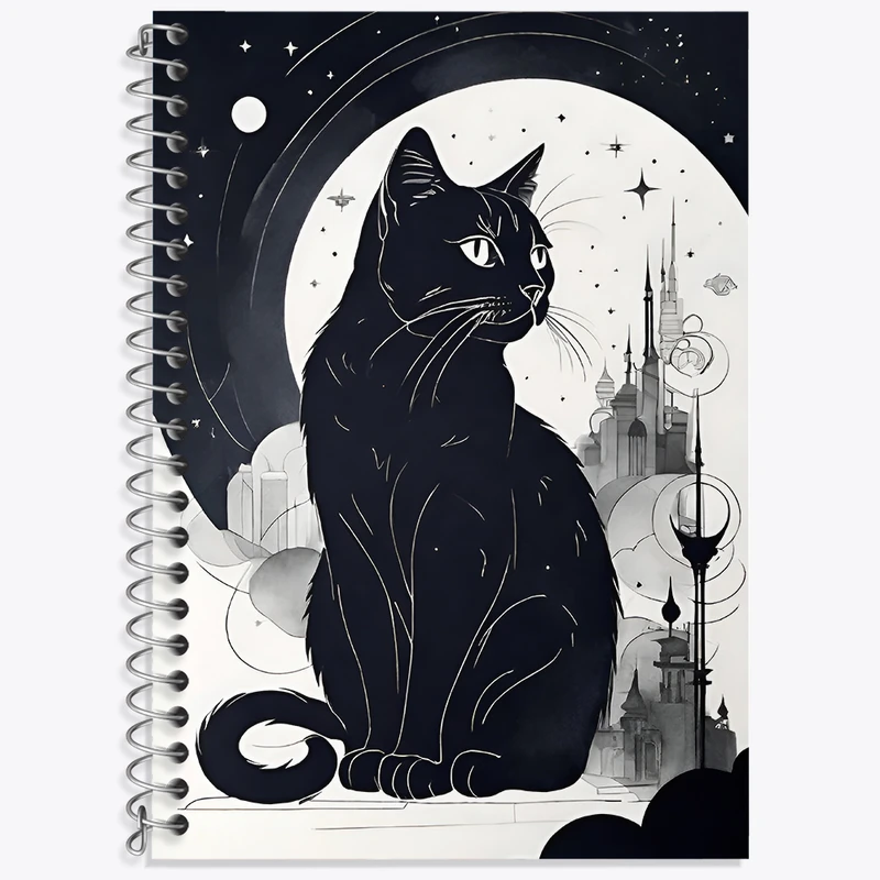 دفتر نت موسیقی 50 برگ خندالو طرح گربه کد N4467