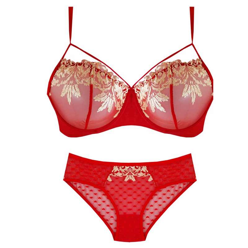 ست شورت و سوتین زنانه غوغا مدل عروس mn-053GHE