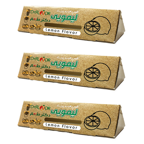 طعم دهنده پودری لیمویی دکتر طعم دکتر طعم - 50 گرم بسته 3 عددی