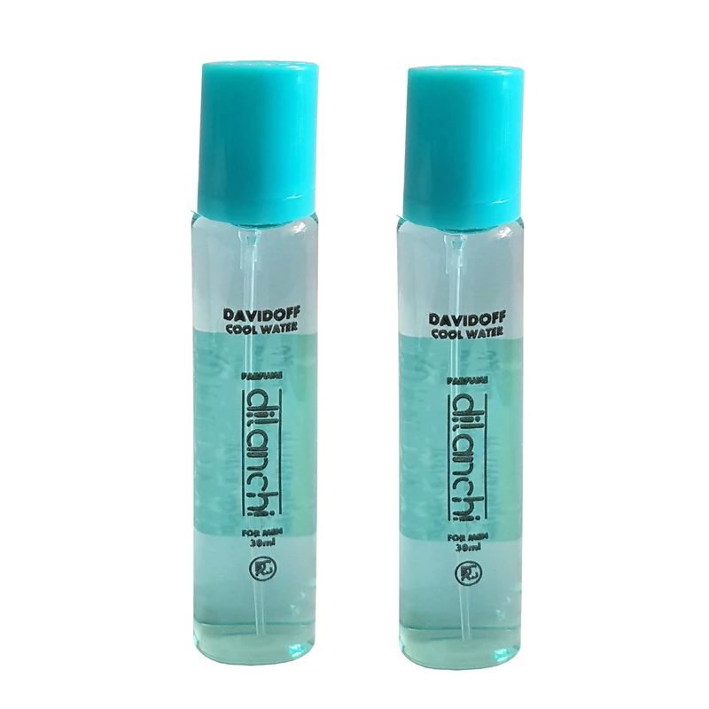 عطر جیبی مردانه دیلانچی مدل Davidoff Cool Water حجم 30 میلی لیتر بسته دو عددی