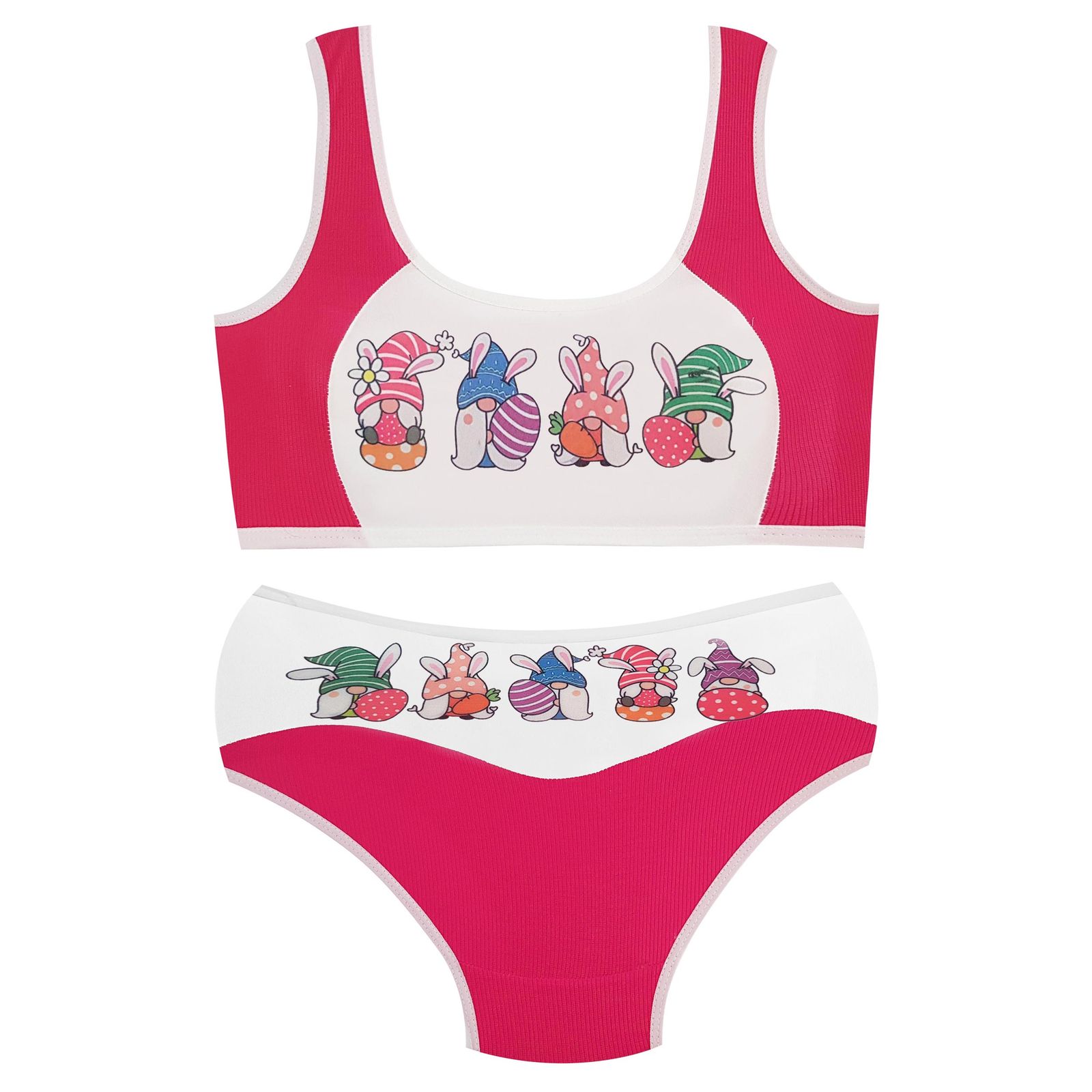 ست شورت و نیم تنه دخترانه ماییلدا مدل پددار تخم مرغ کد 5164-1 رنگ سرخابی - - 1