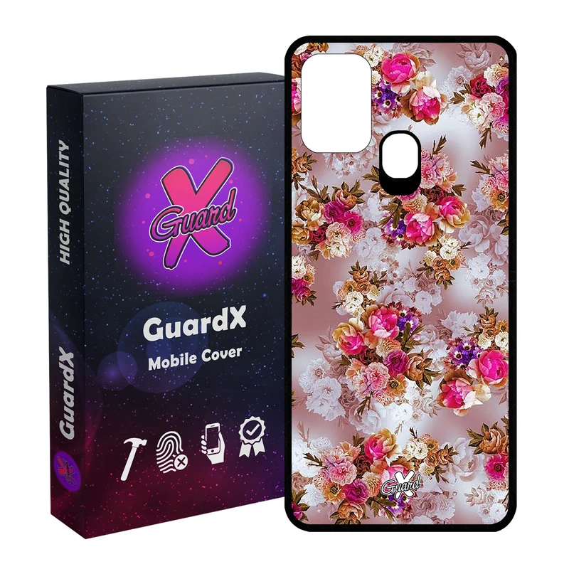 کاور گارد ایکس طرح گل مدل Glass10333 مناسب برای گوشی موبایل سامسونگ Galaxy M31 / M31 Prime / F41