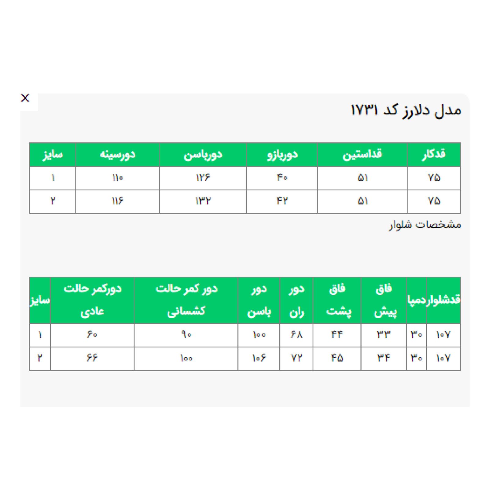 مانتو و شلوار زنانه السانا مدل دلارز کد 173121 -  - 10