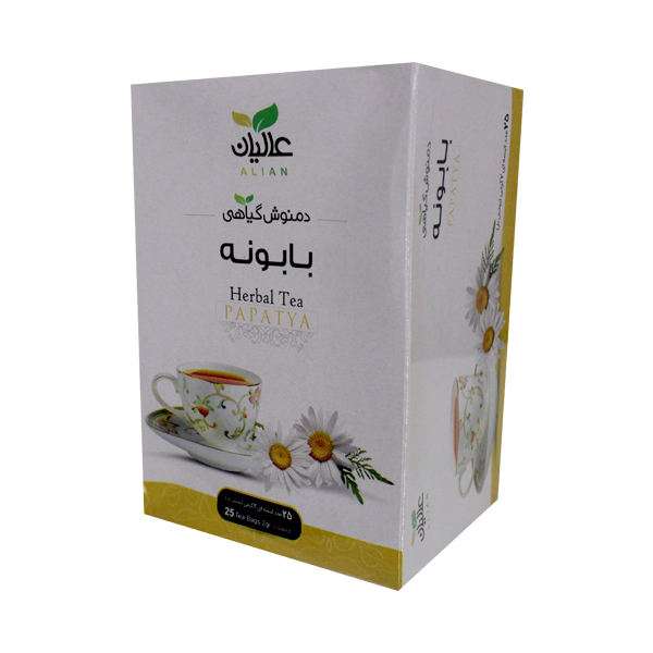 دمنوش گاهی بابونه  عالیان بسته 25 عددی