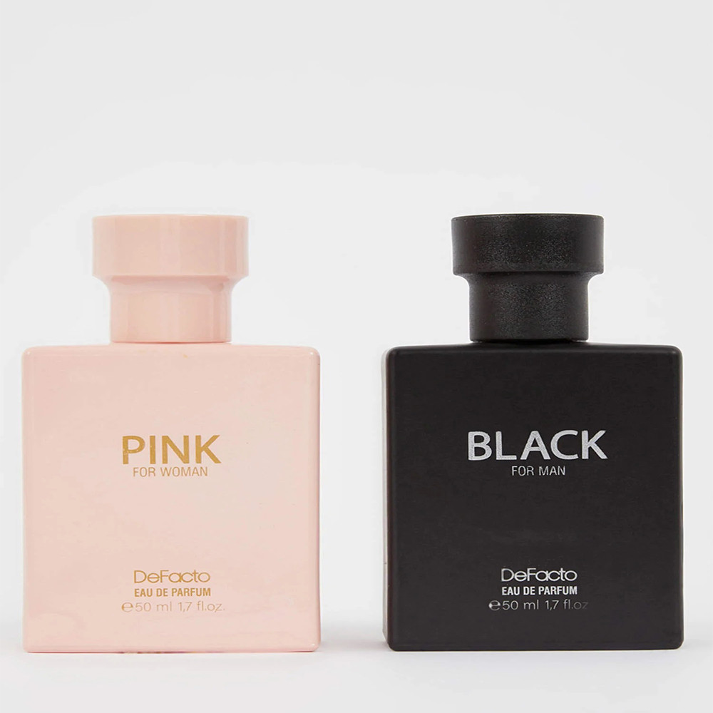 ست ادو پرفیوم دفکتو مدل Pink & Black حجم 50 میلی لیتر بسته دو عددی