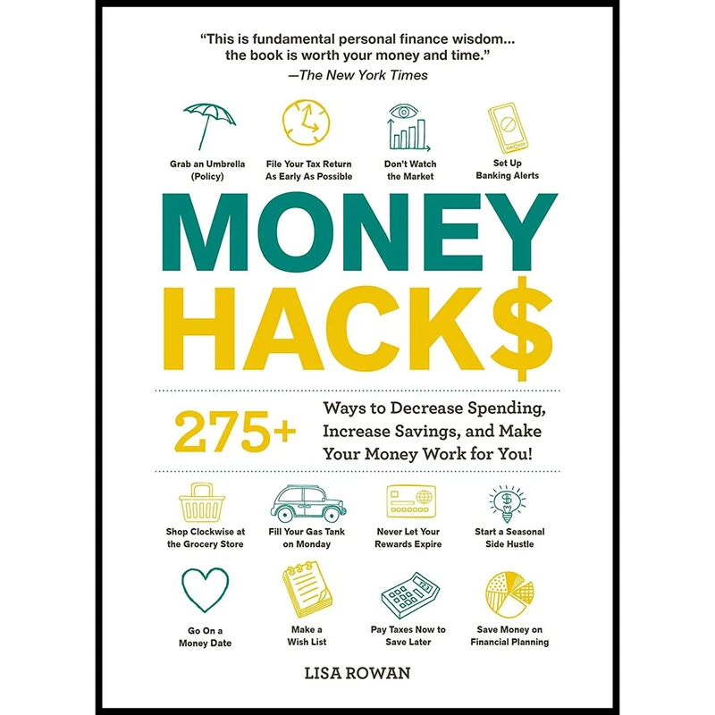 کتاب Money Hacks اثر Lisa Rowan انتشارات Adams Media