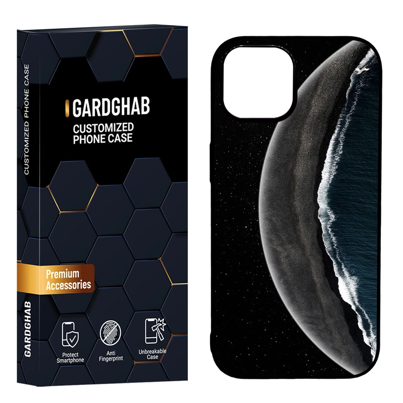 کاور گارد قاب مدل دور ژله ای پشت گلس طبیعت مناسب برای گوشی موبایل اپل iPhone 15 