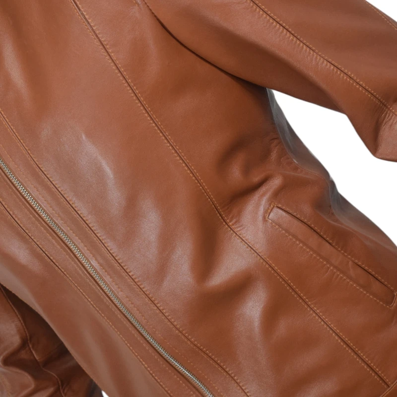 عکس شماره 41 : کت چرم مردانه چرمیران مدل شانون