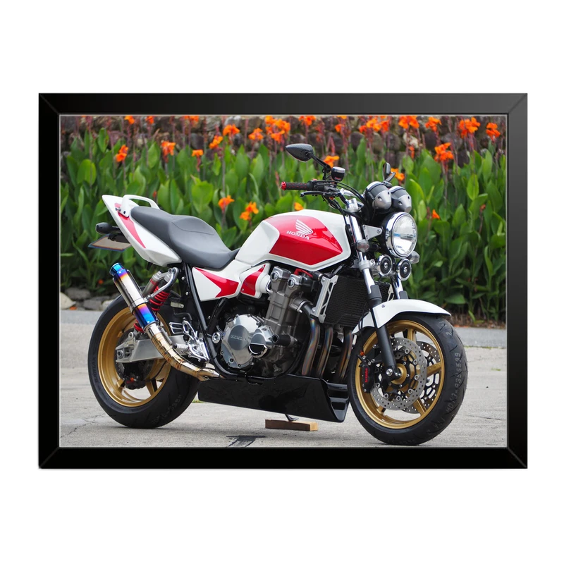 تابلو بکلیت طرح موتور سنگین HONDA CB1300 مدل b-po1530 فریم مشکی