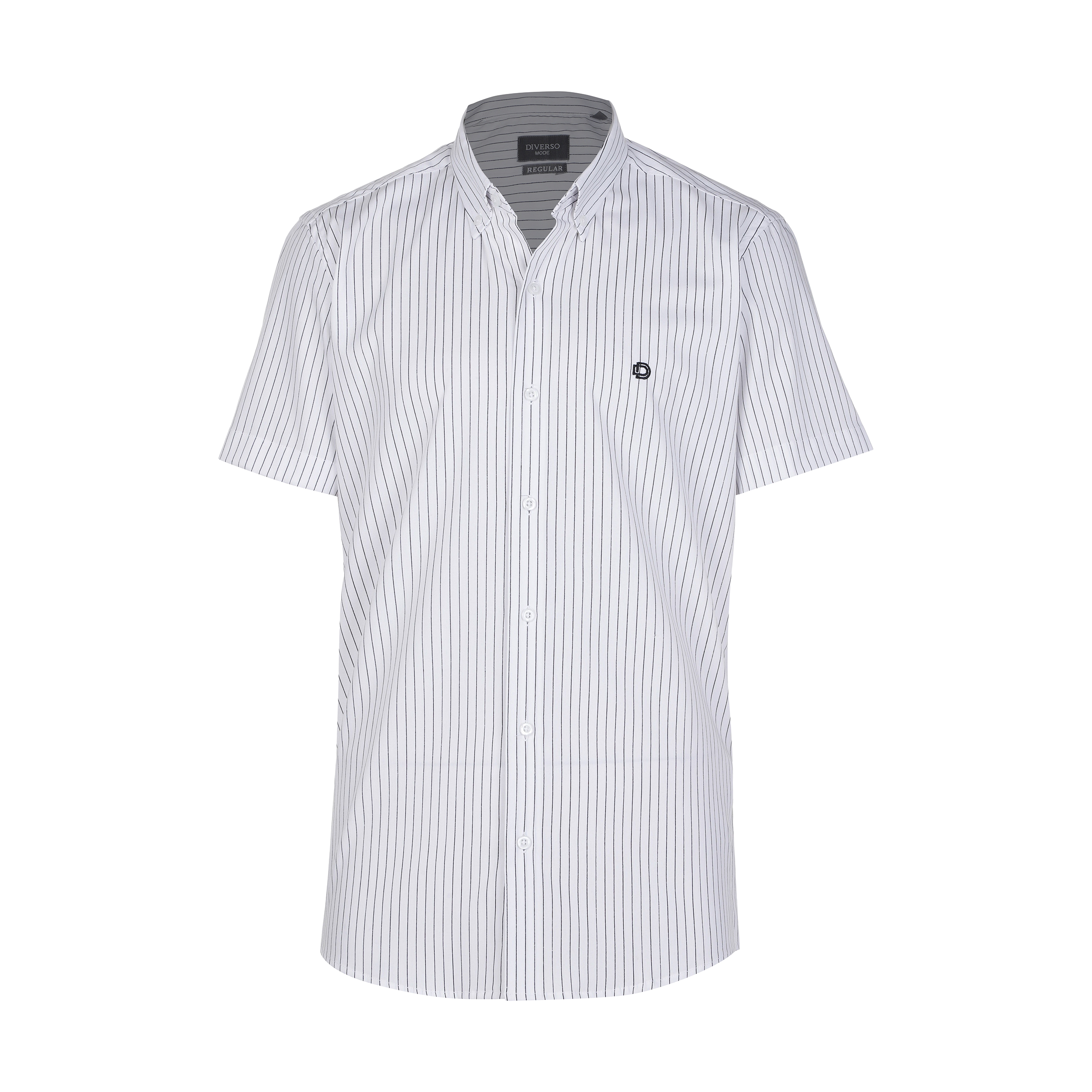 پیراهن آستین کوتاه مردانه دیورسو مدل اینفینیتی رنگ سفید