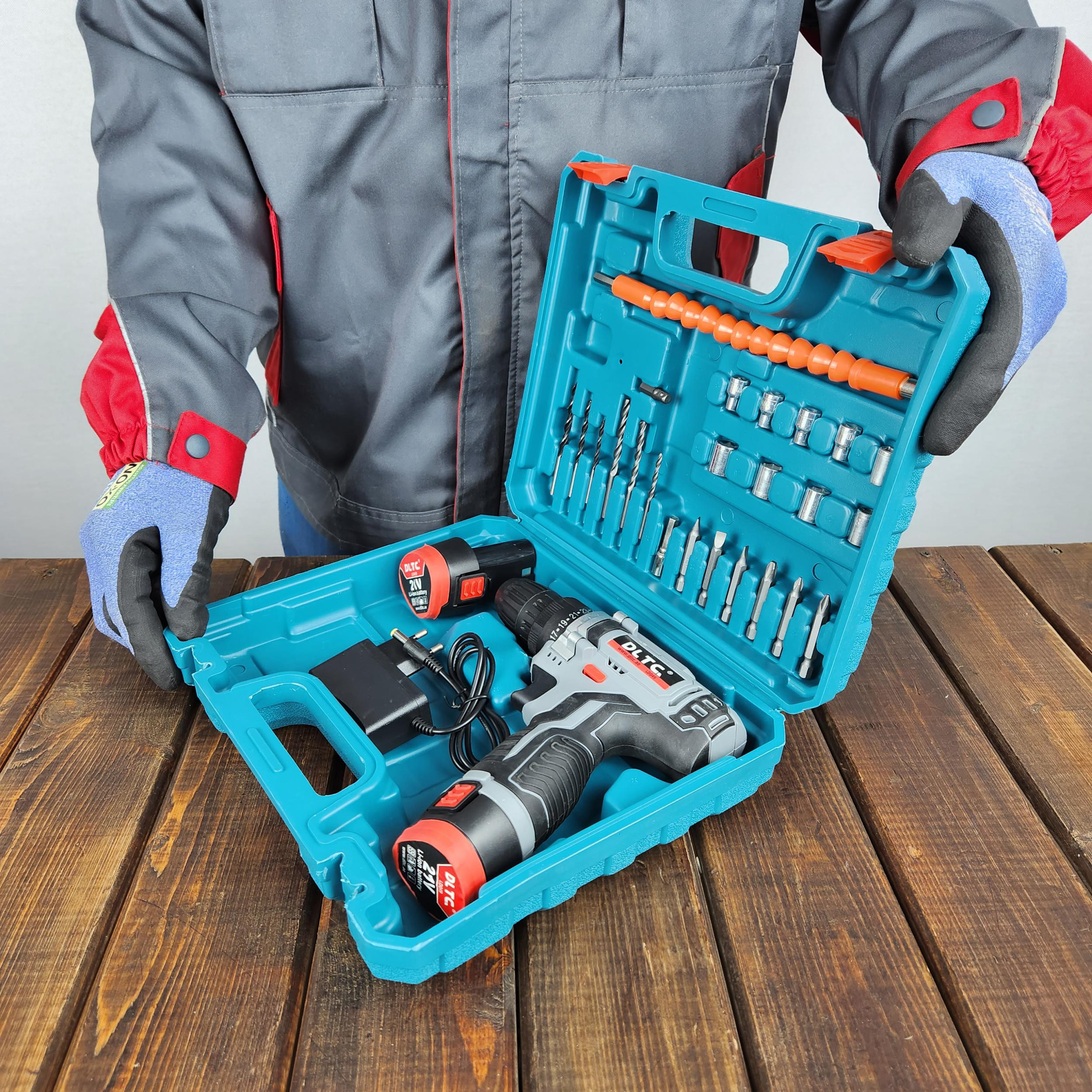 مجموعه 27 عددی دریل پیچ گوشتی شارژی دی ال تی سی مدل LD049 مجموعه 27 عددی دریل پیچ گوشتی شارژی دی ال تی سی مدل LD049