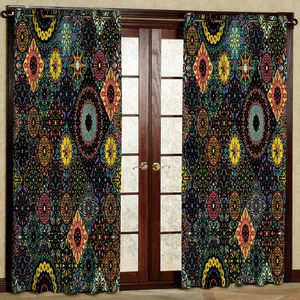 پرده مدل جغد هازان پانچی کد 2029 سایز 140x200 سانتی متر