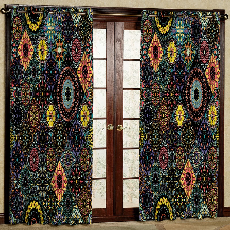 پرده مدل مخمل پانچی کد 2029T2 سایز 200x140 سانتی متر