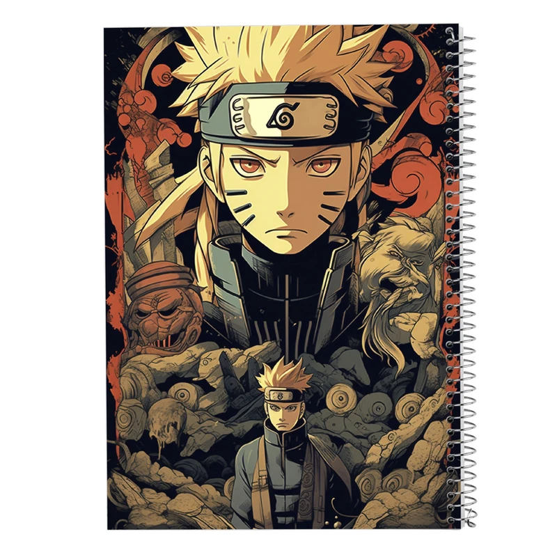 دفتر شطرنجی 50 برگ مدوپد مدل Naroto کد DF11355