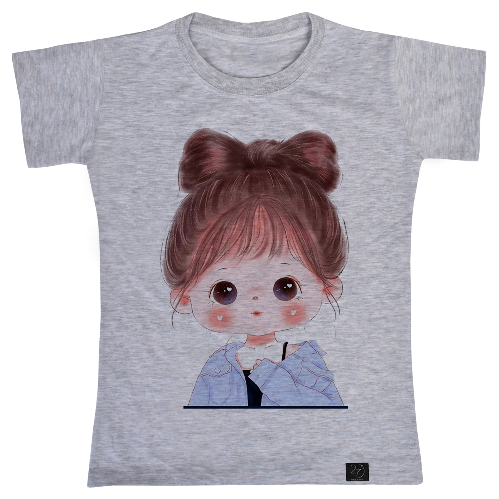 تی شرت دخترانه 27 مدل CUTE GIRL کد V65