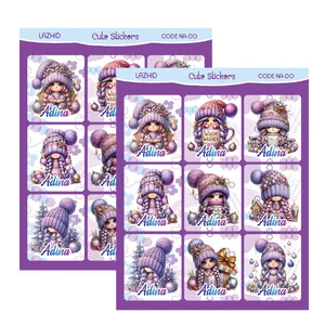 برچسب لاژید مدل اسم آدینا طرح دخترونه بسته 2 عددی