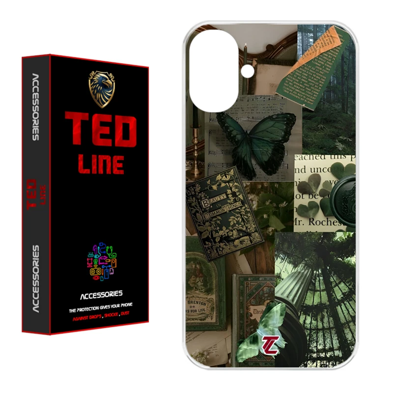 کاور تد لاین طرح کلاژ هنری کد 1118 مناسب برای گوشی موبایل اپل Iphone 16  