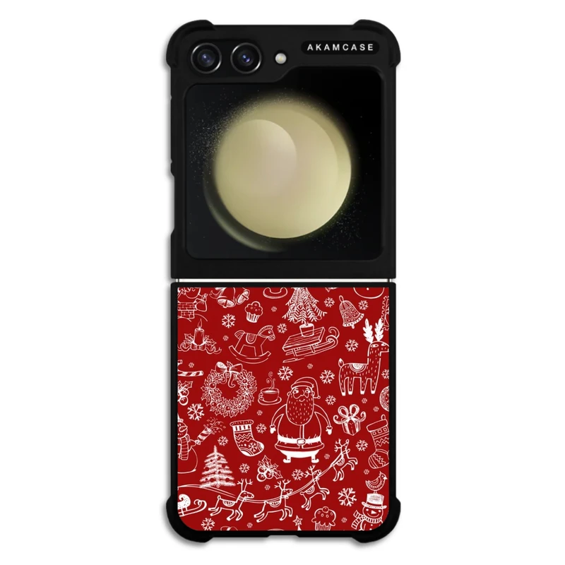 کاور آکام مدل AMC-WSGZFLIP5-CHRISTMAS-20 مناسب برای گوشی موبایل سامسونگ Galaxy Z Flip 5