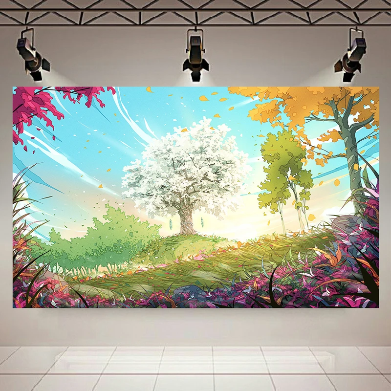 تابلو بوم طرح فانتزی مدل درخت کد AR2731