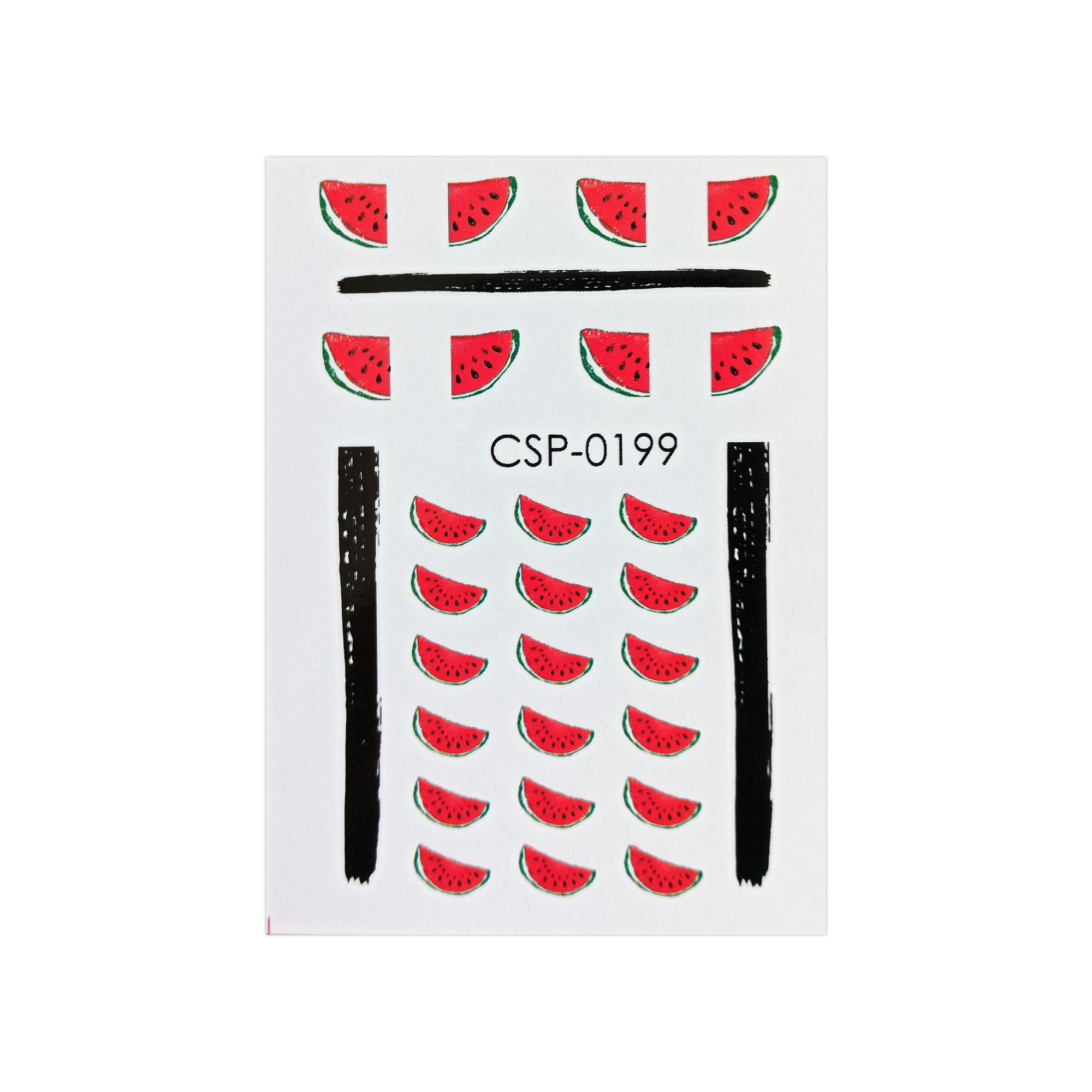 لنز ناخن مدل هندوانه کد199