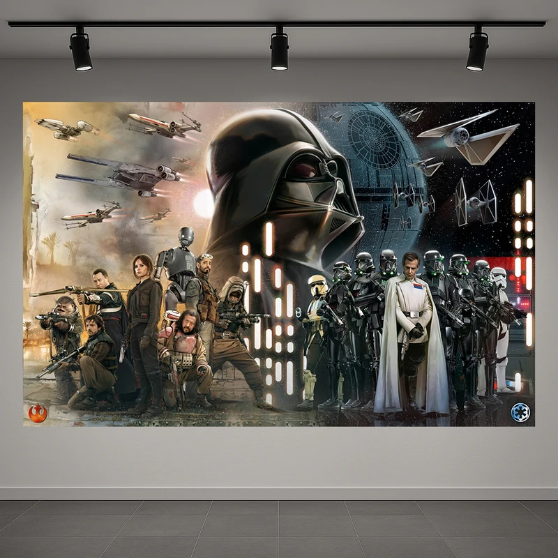 تابلو بوم طرح مخمل فیلم تخیلی مدل جنگ ستارگان کد AR3059689