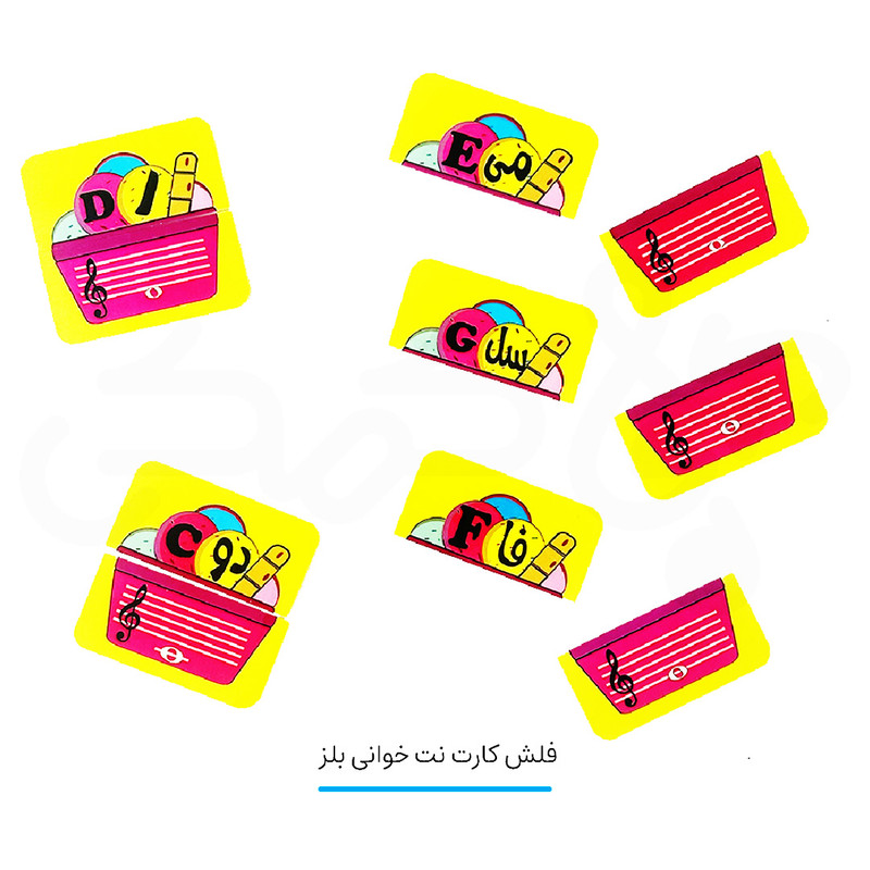 بازی آموزشی بلز مدل فلش کارت نت خوانی