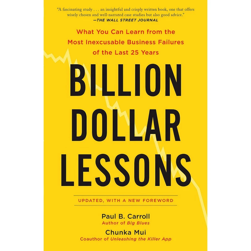 کتاب Billion Dollar Lessons اثر Paul B. Carroll and Chunka Mui انتشارات Portfolio