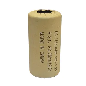 باتری نیکل کادمیوم آر اس سی مدل SC-1500-10C-HP ظرفیت 1500 میلی آمپر