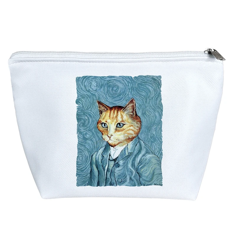 کیف لوازم آرایش دخترانه خندالو مدل گربه ونگوگی کد 7881