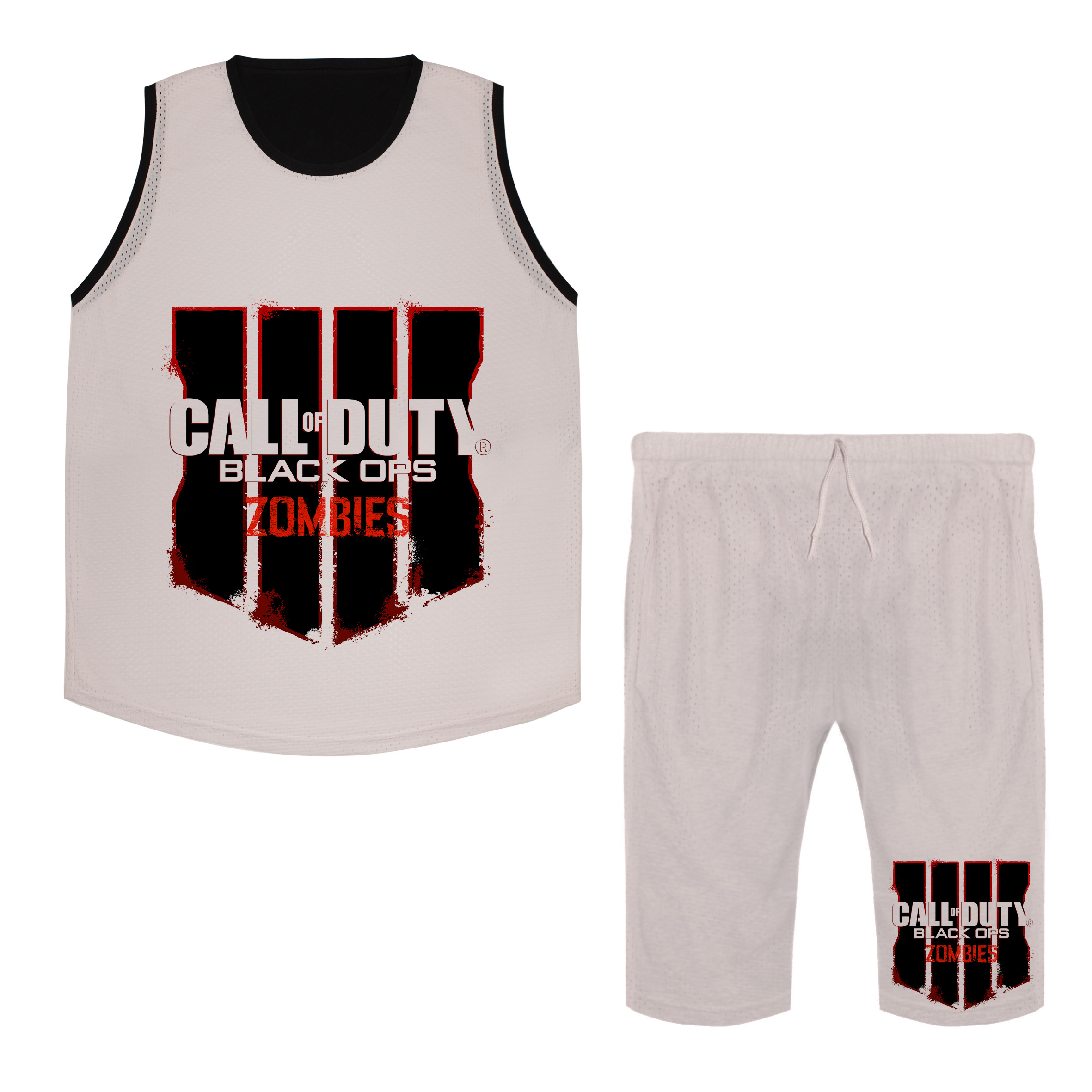  ست تاپ و شلوارک مردانه طرح call of duty کد st8
