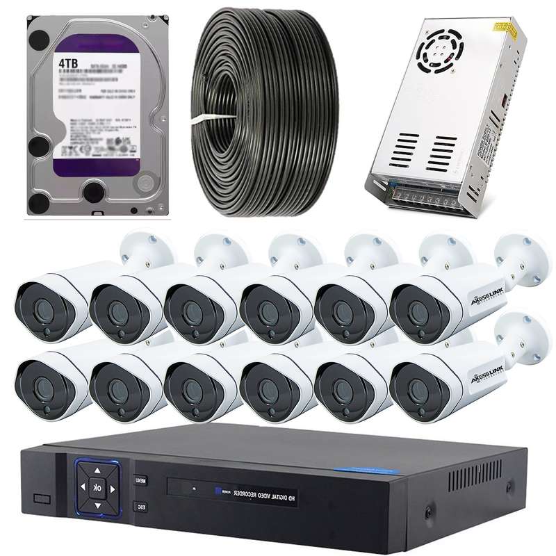 سیستم امنیتی نظارتی کامل مدل AHD KIT 012 - AXESSLINK سیستم امنیتی نظارتی کامل مدل AHD KIT 012 - AXESSLINK