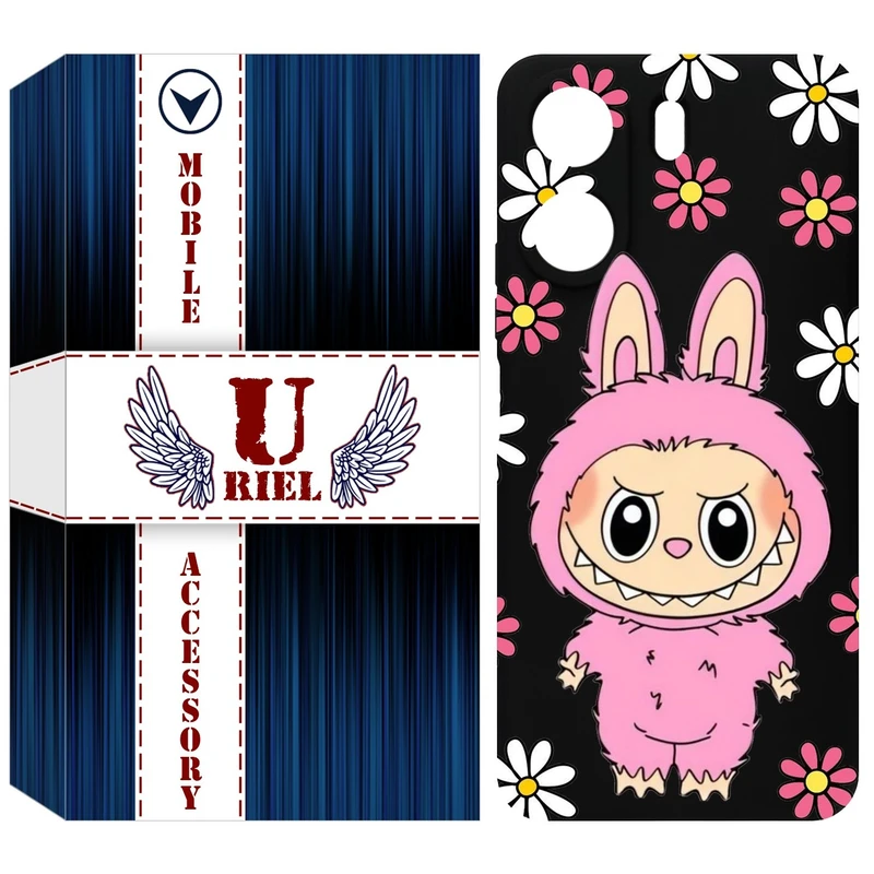 کاور یوریل مدل KSH کد 106 طرح عروسک لبوبو مناسب برای گوشی موبایل شیائومی Redmi 13C 4G / Poco C65