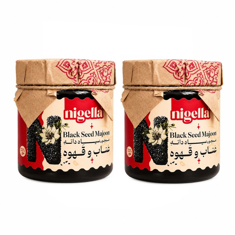 معجون سیاه دانه و عناب و قهوه نایجلا - 320 گرم بسته 2 عددی