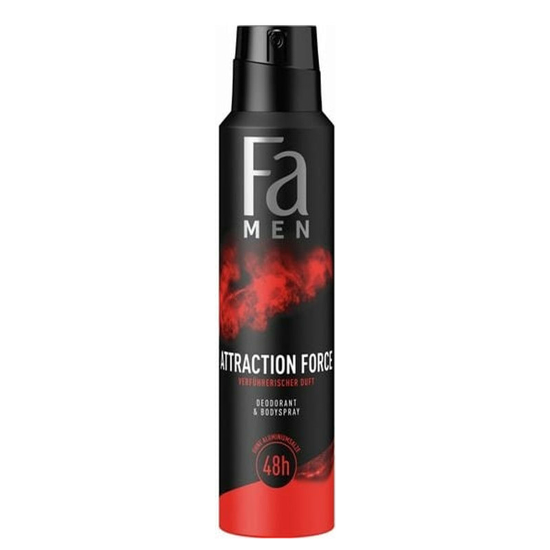 اسپری دئودورانت مردانه فا مدل Attraction Force حجم 200 میلی لیتر اسپری دئودورانت مردانه فا مدل Attraction Force حجم 200 میلی لیتر
