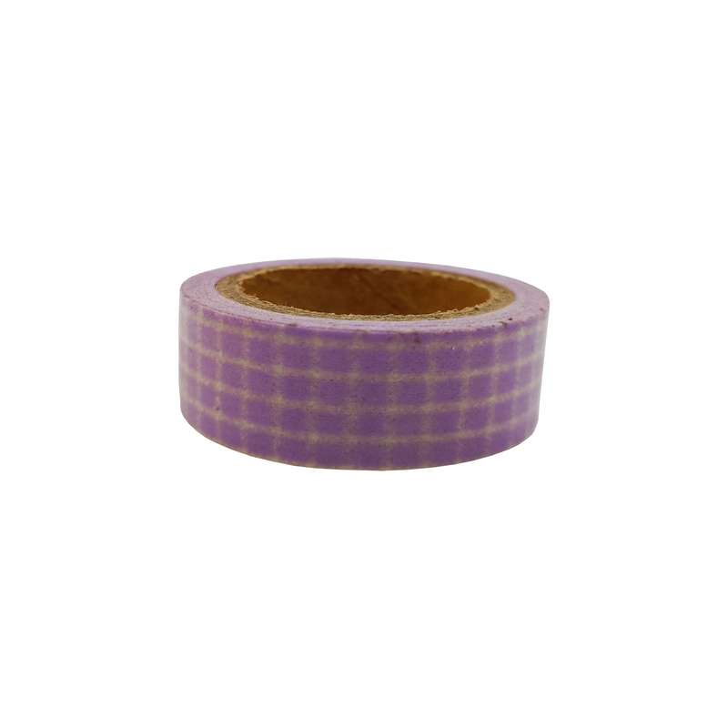 چسب نواری دبیلیو تی مدل واشی طرح مربع کد 04 عرض 1.5 سانتی متر