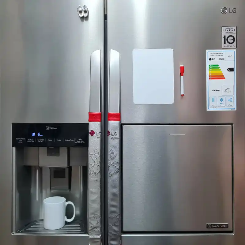 تخته وایت برد سمات مدل رو یخچالی طرح مغناطیسی انعطاف پذیر سایز 20×15 سانتی متر به همراه ماژیک