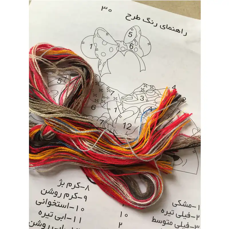 بسته گلدوزی مدل میکی موس کد 30 مجموعه 3 عددی