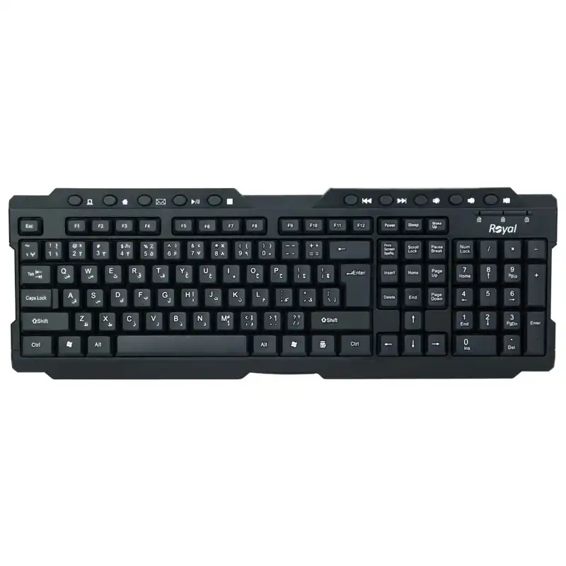کیبورد رویال مدل R-K155 با حروف فارسی