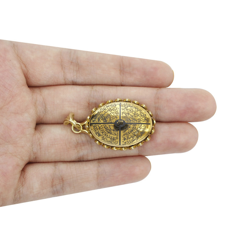 آویز گردنبند زنانه مدل حدید چهارقل code 7746