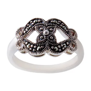 انگشتر نقره زنانه بازرگانی میلادی مدل AW_352