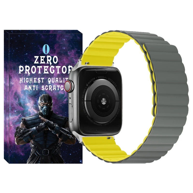 بند زیرو مدل SIC Link ZR GY مناسب برای اپل واچ سری 4/5/6/Se سایز 44 میلی متری