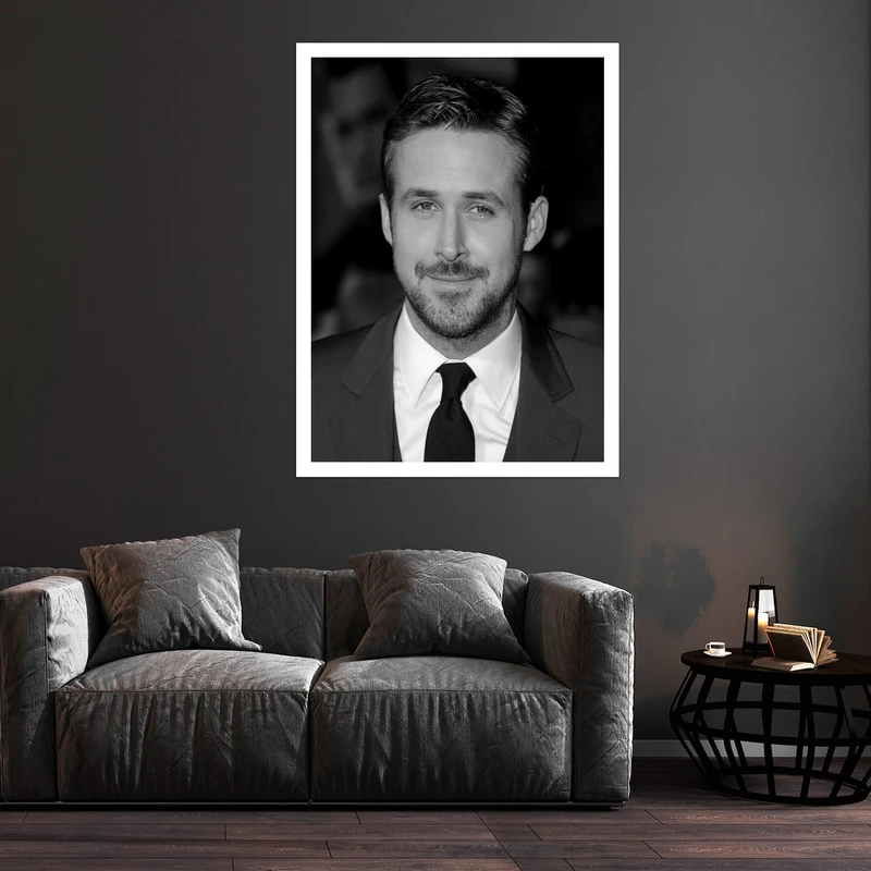 تابلو بکلیت طرح مشاهیر سینمای جهان رایان گاسلینگ مدل قاب شاسی W-S10223