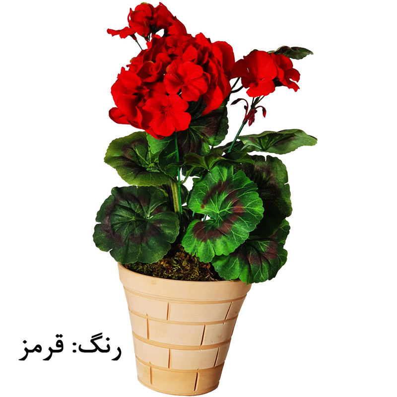گلدان به همراه گل مصنوعی مدل شمعدانی کد sh3a2 گلدان به همراه گل مصنوعی مدل شمعدانی کد sh3a2